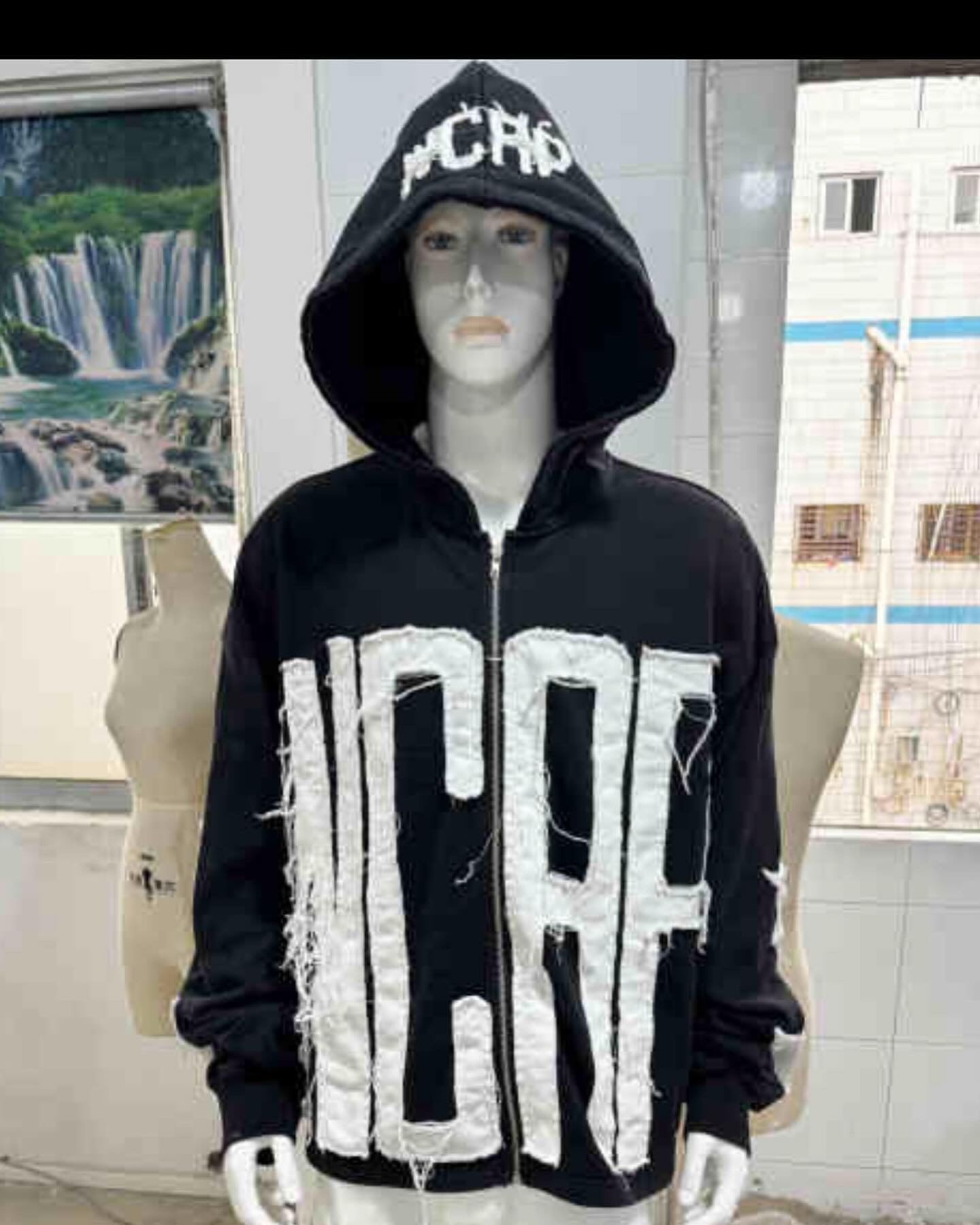 WCAP SCRAP LETTER OVERSIZED HOODIE #LimitedEdition